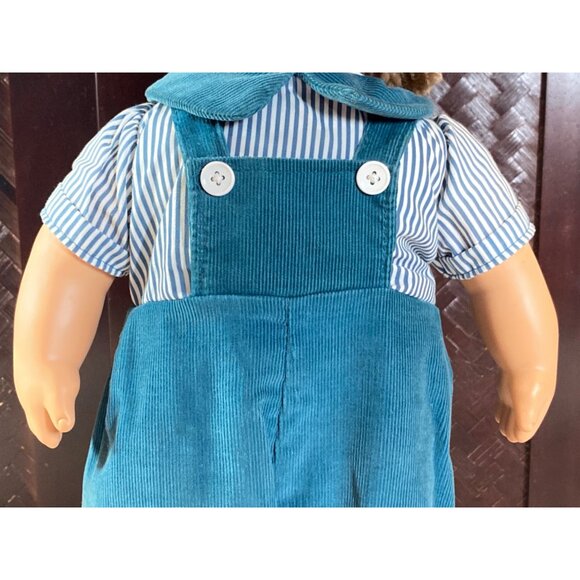 Boy 20In DOLL1980'S VINTAGE blue overall DAVIDCRAFT INC - Picture 3 of 14